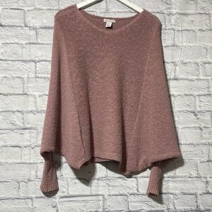 Elegant Mauve Crew Neck Sweater